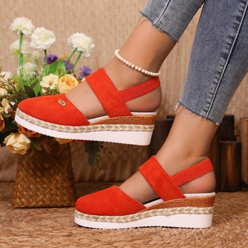 Wedge Espadrille Women - Женские летние сандалии на танкетке с