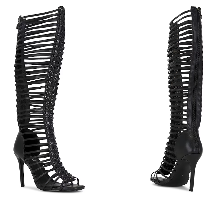 Женские черные босоножки-ботил – обзор и цена Sandal Strappy Heeled