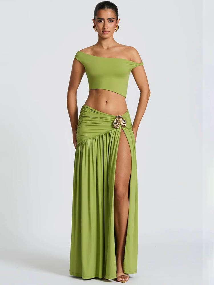 Элегантный комплект Mozision:  – обзор и цена Crop Top Crochet
