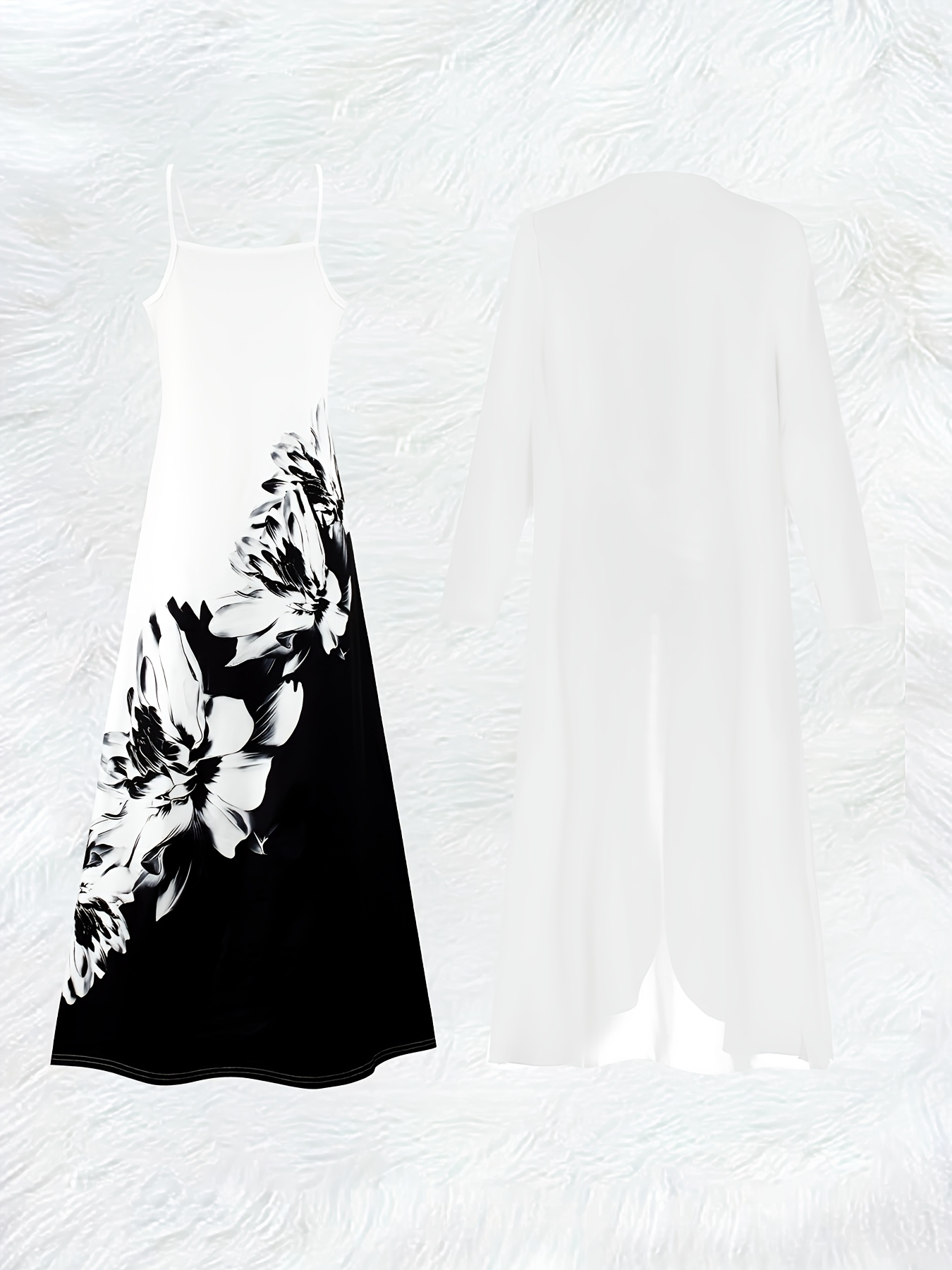 Повседневный комплект: черно-б – обзор и цена Romper Floral Print