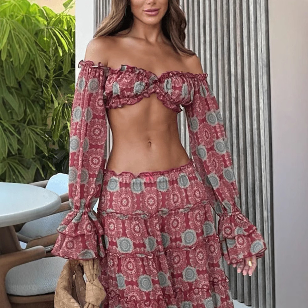 Винтажный комплект из двух пре – обзор и цена Romper Floral Print