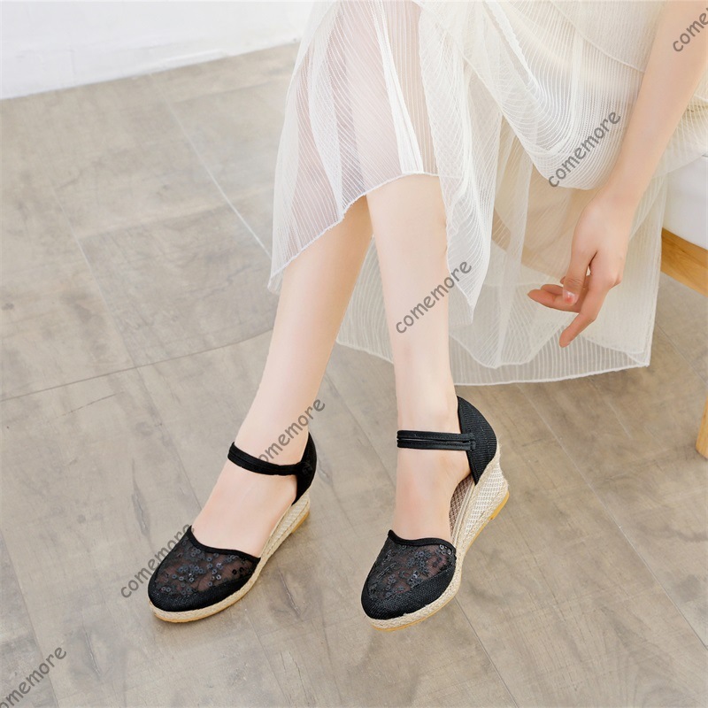 Женские летние сандалии на тан – обзор и цена Wedge Espadrille Women