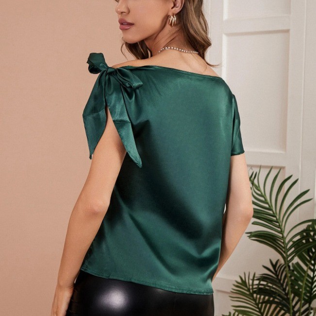 Женская атласная блузка без пл – обзор и цена Blouse Off Shoulder